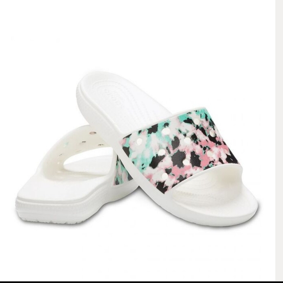 🔥 🌞NWT Baya Crocs Tie Dye Mania SLD Sandal Sz 9 - Picture 2 of 4